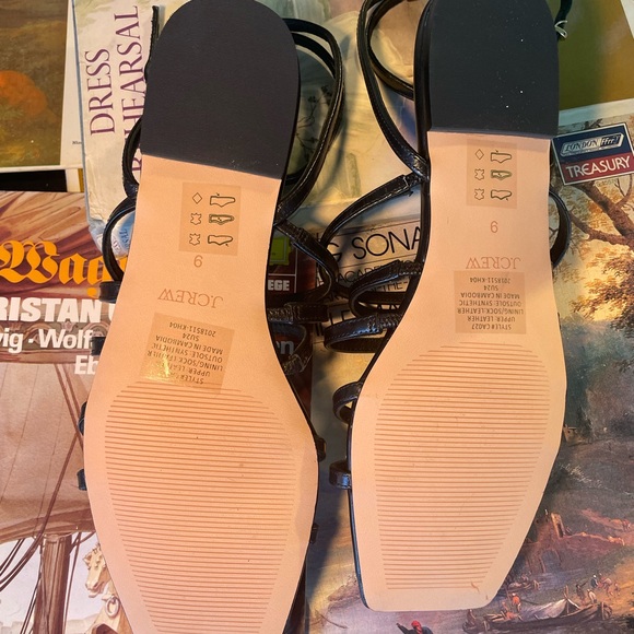 J.Crew New Capri strappy sandals in Black Size 9 - Picture 5 of 5